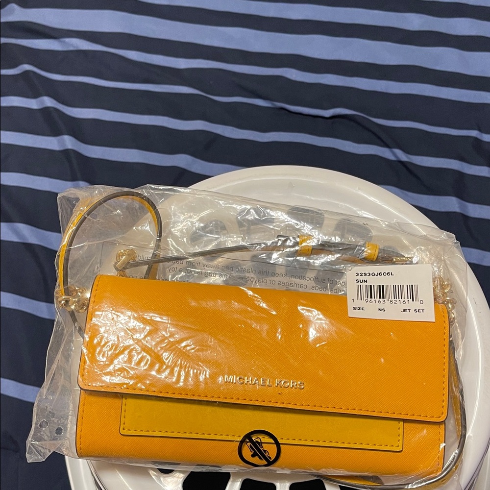 Michael Kors Sunflower Yellow Wristlet